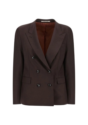 Tagliatore parigi double-breasted peak-lapels blazer - Brown