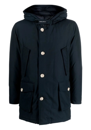 Woolrich logo-patch padded parka - Blue