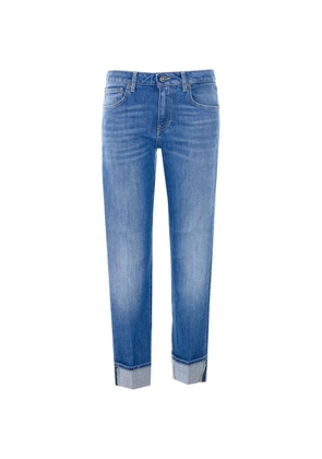DONDUP logo-patch skinny jeans - Blue