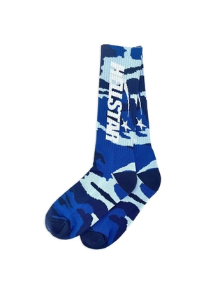 HELLSTAR logo camouflage socks - Blue