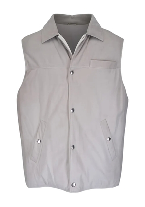 Brunello Cucinelli suede down gilet - Neutrals