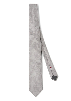 Brunello Cucinelli silk tie - Grey