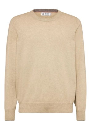 Brunello Cucinelli crew neck sweater - Neutrals