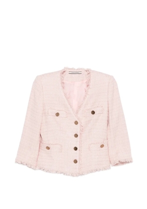 Tagliatore Dharma frayed jacket - Pink