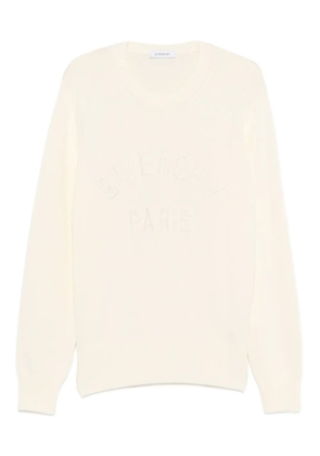 Givenchy logo-embroidered sweater - Neutrals