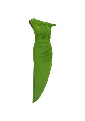 Elisabetta Franchi padded one-shoulder dress - Green