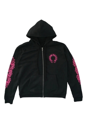 Chrome Hearts horseshoe zip-up hoodie - Black