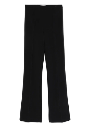 Elisabetta Franchi satin-trim crepe trousers - Black