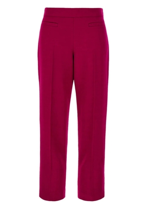 FENDI wool-blend cropped trousers - Red