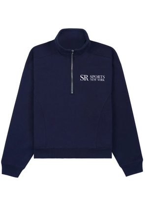 Sporty & Rich JFK quarter-zip sweatshirt - Blue
