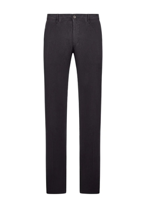 Incotex pinstripe cotton regular jeans - Grey