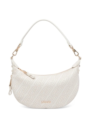 LIU JO removable-handle logo-patterned shoulder bag - White