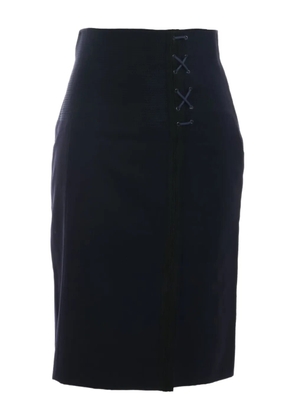Gianfranco Ferré Pre-Owned 1990s cotton skirt - Blue