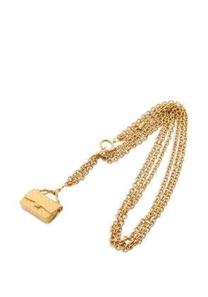 CHANEL Pre-Owned 1986-1988 bag-charm necklace - Gold