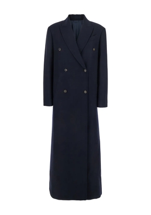 Brunello Cucinelli double-breasted long coat - Blue