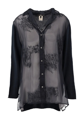 Gianfranco Ferré Pre-Owned layered silk shirt - Blue