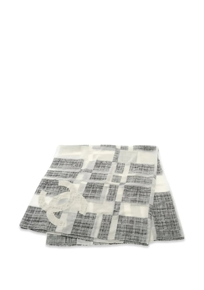 CHANEL Pre-Owned 1986-1988 logo shawl - Neutrals