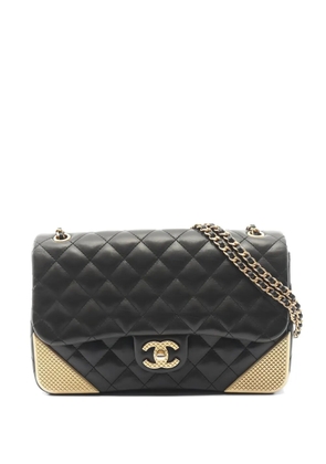 CHANEL Pre-Owned 2017 Rock the Corner Flap double-chain shoulder bag - Black