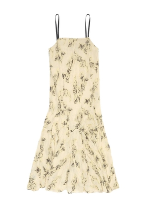 Bimba y Lola floral-print pleated dress - Yellow