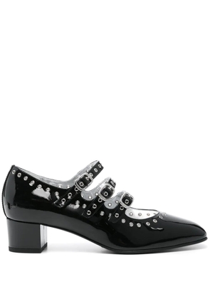 Carel Paris 40mm eyelet-detail pumps - Black