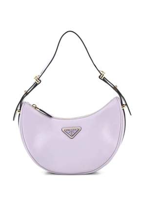 Prada Pre-Owned Arque Half Moon Leather Small hobo bag - Purple
