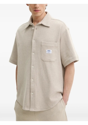 HUGO Ebronn chest-pocket button-up shirt - Neutrals
