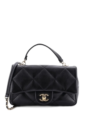 CHANEL Pre-Owned Easy Carry NM Flap Bag Quilted Lambskin Small shoulder bag - Black