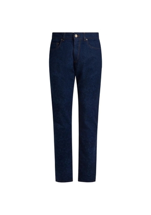 ETRO jacquard paisley jeans - Blue
