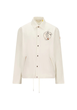 Moncler x Moncler x Gilga cartoon embroidery shirt jacket - Neutrals