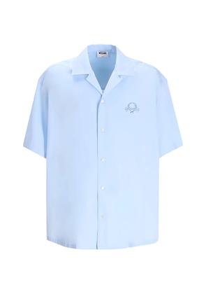 Moschino embroidered short-sleeve shirt - Blue