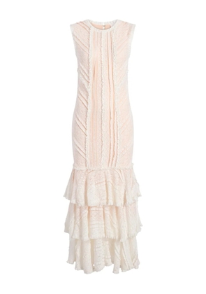 Cinq A Sept Maceio ruffled maxi dress - Neutrals
