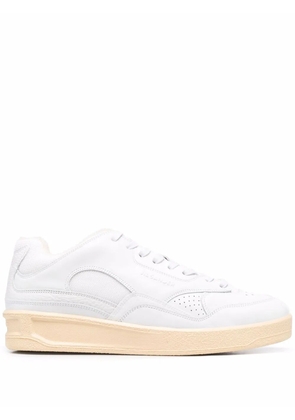 Jil Sander logo-embossed low-top sneakers - White