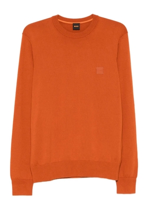 BOSS logo-patch sweater - Grey