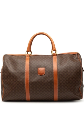 Celine Pre-Owned 2009 Macadam Coated Canvas travel bag - Brown