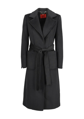 Max & Moi double-breasted belted wool coat - Black