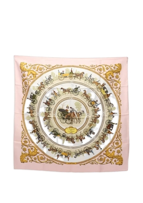 Hermès Pre-Owned 10s printed silk scarf - Pink