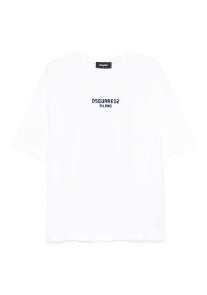 DSQUARED2 logo-embroidered T-shirt - White