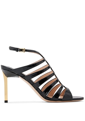 TOM FORD 85mm crocodile-embossed leather sandals - Black