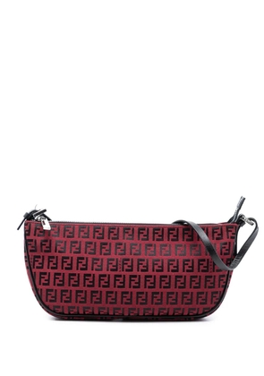 Fendi Pre-Owned 2000-2010 Zucchino Canvas Pochette shoulder bag - Red