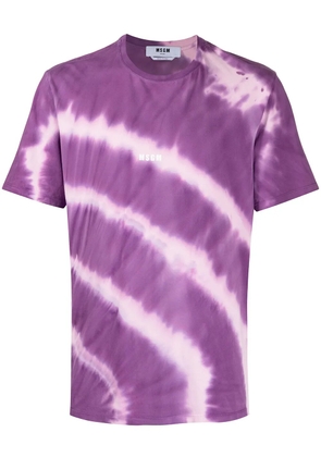 MSGM tie-dye print T-shirt - Purple