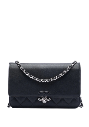 CHANEL Pre-Owned 2019 Quilted Calfskin Urban Companion Wallet on Chain crossbody bag - Black