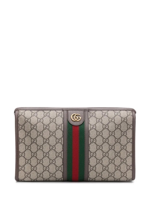 Gucci Ophidia GG-canvas wash bag - Brown