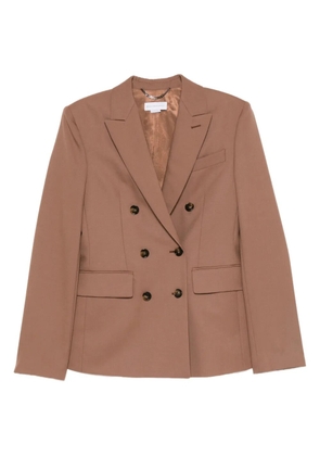 Stella McCartney double-breasted wool blazer - Brown