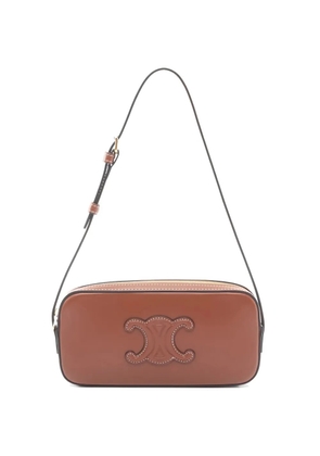 Celine Pre-Owned 2010s mini Triomphe leather shoulder bag - Brown