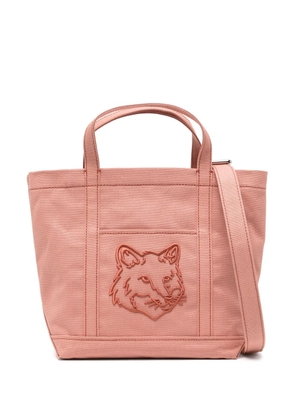 Maison Kitsuné small fox head tote bag - Pink