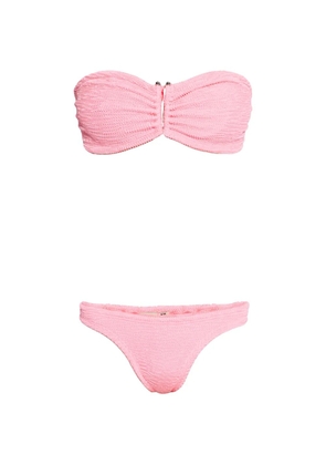 PARAMIDONNA Frida textured two-piece bikini - Pink