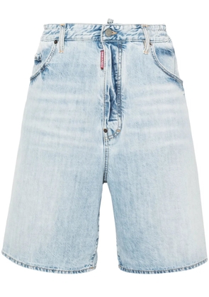 DSQUARED2 wide-leg denim shorts - Blue