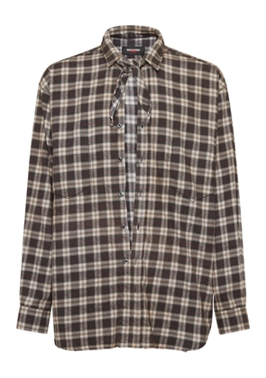 DSQUARED2 checked shirt - Brown
