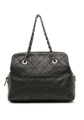 CHANEL Pre-Owned 2010-2011 Petite Crinkled Calfskin Timeless tote bag - Grey