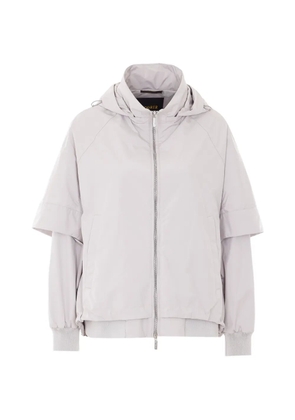 Moorer Talitha-Stp detachable-hood jacket - Neutrals